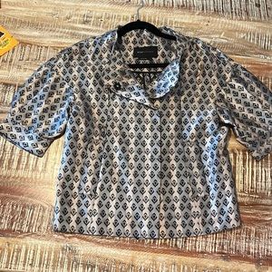 BCBG Max Azria Haya short sleeved cropped kimono jacket